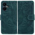 For Tecno Pova Neo 3 Tiger Embossing Pattern Flip Leather Phone Case(Green)