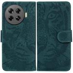 For Tecno Spark 20 Pro+ 4G Tiger Embossing Pattern Flip Leather Phone Case(Green)