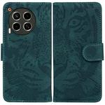 For Tecno Camon 30 4G / 5G Tiger Embossing Pattern Flip Leather Phone Case(Green)