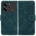 For Tecno Pova 6 / Pova 6 Pro Tiger Embossing Pattern Flip Leather Phone Case(Green)