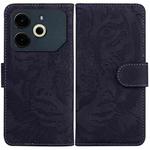 For Tecno Pova 6 Neo Tiger Embossing Pattern Flip Leather Phone Case(Black)