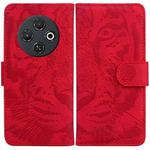 For Tecno Spark 30C Tiger Embossing Pattern Flip Leather Phone Case(Red)