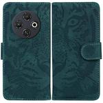 For Tecno Spark 30C Tiger Embossing Pattern Flip Leather Phone Case(Green)