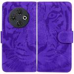 For Tecno Spark 30C Tiger Embossing Pattern Flip Leather Phone Case(Purple)