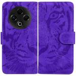 For Tecno Spark 30 4G Tiger Embossing Pattern Flip Leather Phone Case(Purple)