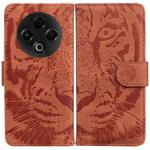 For Tecno Spark 30 4G Tiger Embossing Pattern Flip Leather Phone Case(Brown)