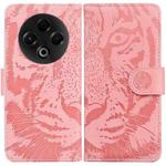 For Tecno Spark 30 4G Tiger Embossing Pattern Flip Leather Phone Case(Pink)
