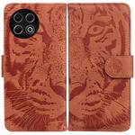 For Tecno Spark 30 Pro Tiger Embossing Pattern Flip Leather Phone Case(Brown)