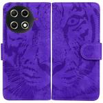 For Tecno Camon 30S / Camon 30S Pro Tiger Embossing Pattern Flip Leather Phone Case(Purple)