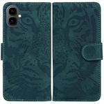 For Tecno Pop 10 / Spark Go 2 4G Tiger Embossing Pattern Flip Leather Phone Case(Green)
