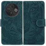 For Tecno Pop 9 5G / Spark 30C 5G Tiger Embossing Pattern Flip Leather Phone Case(Green)
