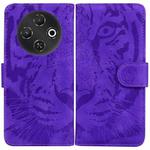 For Tecno Pop 9 5G / Spark 30C 5G Tiger Embossing Pattern Flip Leather Phone Case(Purple)