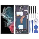 For Samsung Galaxy S22 Ultra 5G SM-S908B 6.78 inch EU Version OLED LCD Screen Digitizer Full Assembly with Frame(Black)