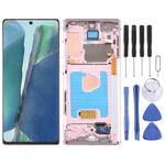 For Samsung Galaxy Note20 SM-N980 OLED LCD Screen Digitizer Full Assembly with Frame(Pink)