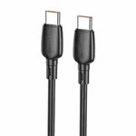 Borofone BX93 100W USB-C/Type-C to USB-C/Type-C Fast Charging Data Cable, Length: 1m(Black)