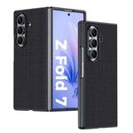 For Samsung Galaxy Z Fold7 Ultra-thin Carbon Fiber Texture Printing Phone Case(Black)