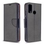 For Huawei P Smart (2020) Litchi Texture Pure Color Horizontal Flip PU Leather Case with Holder & Card Slots & Wallet & Lanyard(Black)