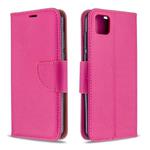 For Huawei Y5P / Honor 9S Litchi Texture Pure Color Horizontal Flip PU Leather Case with Holder & Card Slots & Wallet & Lanyard(Rose Red)