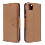 For Huawei Y5P / Honor 9S Litchi Texture Pure Color Horizontal Flip PU Leather Case with Holder & Card Slots & Wallet & Lanyard(Brown)