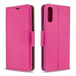 For Sony Xperia L4 Litchi Texture Pure Color Horizontal Flip PU Leather Case with Holder & Card Slots & Wallet & Lanyard(Rose Red)