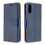 For Sony Xperia L4 Litchi Texture Pure Color Horizontal Flip PU Leather Case with Holder & Card Slots & Wallet & Lanyard(Dark Blue)