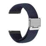 For Huawei Watch 4 / 4 Pro Nylon Braided Metal Buckle Watch Band(Charcoal)