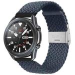 For Huawei Watch 4 / 4 Pro Nylon Braided Metal Buckle Watch Band(Deep Blue)