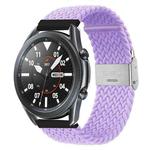 For Huawei Watch 4 / 4 Pro Nylon Braided Metal Buckle Watch Band(Purple)