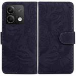 For Xiaomi Redmi Note 13 5G Tiger Embossing Pattern Leather Phone Case(Black)