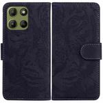 For Motorola Moto G15 Tiger Embossing Pattern Leather Phone Case(Black)