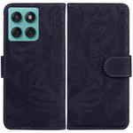 For Motorola Edge 60 Fusion / Edge 5G 2025 Tiger Embossing Pattern Leather Phone Case(Black)