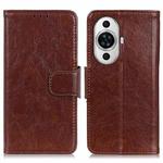 For Huawei nova 11 Nappa Texture Flip Leather Phone Case(Brown)