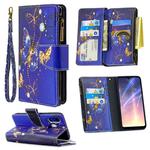 For Xiaomi Redmi 7 Colored Drawing Pattern Zipper Horizontal Flip Leather Case with Holder & Card Slots & Wallet(Purple Butterfly)