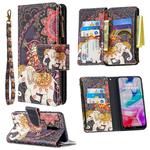For Xiaomi Redmi 8 Colored Drawing Pattern Zipper Horizontal Flip Leather Case with Holder & Card Slots & Wallet(Flower Elephants)
