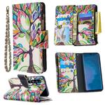 For Xiaomi Mi CC9 Pro / Note 10 Colored Drawing Pattern Zipper Horizontal Flip Leather Case with Holder & Card Slots & Wallet(Tree)