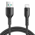 JOYROOM SA26-AL3 Flash Charge Series 3A USB to 8 Pin Fast Charging Data Cable, Cable Length:1m(Black)