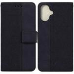 For iPhone 16 Geometric Embossed Leather Phone Case(Black)