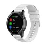 For Huawei Watch 4 / 4 Pro Wavy Dot Pattern Solid Color Silicone Watch Band(White)