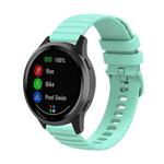 For Huawei Watch 4 / 4 Pro Wavy Dot Pattern Solid Color Silicone Watch Band(Teal)