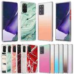 For Samsung Galaxy Note20 Ultra 2pcs Gradient Marble Phone Case(Random Color Delivery)