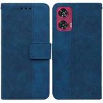 For Motorola Edge 50 Fusion Geometric Embossed Leather Phone Case(Blue)