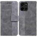 For Motorola Moto G 5G 2025 Geometric Embossed Leather Phone Case(Grey)