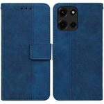 For Motorola Moto G 5G 2025 Geometric Embossed Leather Phone Case(Blue)