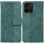 For Motorola Moto G 5G 2025 Geometric Embossed Leather Phone Case(Green)