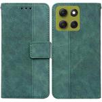 For Motorola Moto G86 5G Geometric Embossed Leather Phone Case(Green)