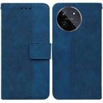 For Realme 11 4G Global Geometric Embossed Leather Phone Case(Blue)