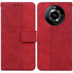 For Realme 11 5G/Narzo 60 India Version Geometric Embossed Leather Phone Case(Red)