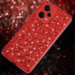 For Xiaomi Redmi Note 12 Pro 5G Global Glitter Powder Shockproof TPU Phone Case(Red)