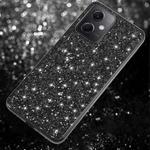 For Xiaomi Redmi Note 12 4G/5G Global Glitter Powder Shockproof TPU Phone Case(Black)