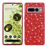 For Google Pixel 8 Glitter Powder Shockproof TPU Phone Case(Red)